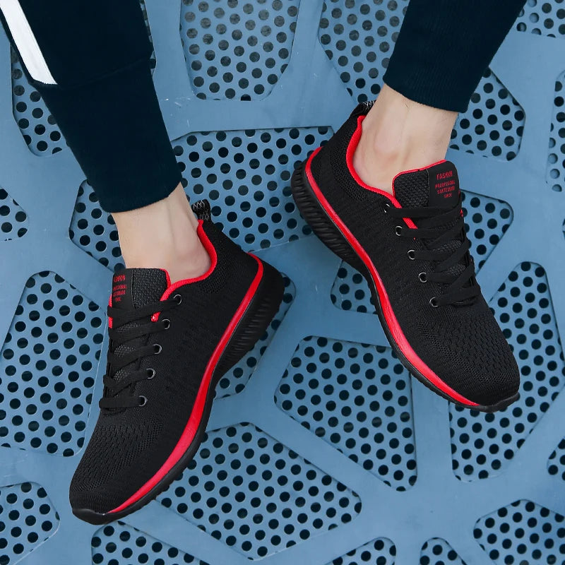 Men Running Sneakers Lightweight Walking Sport Shoes Classical Mesh