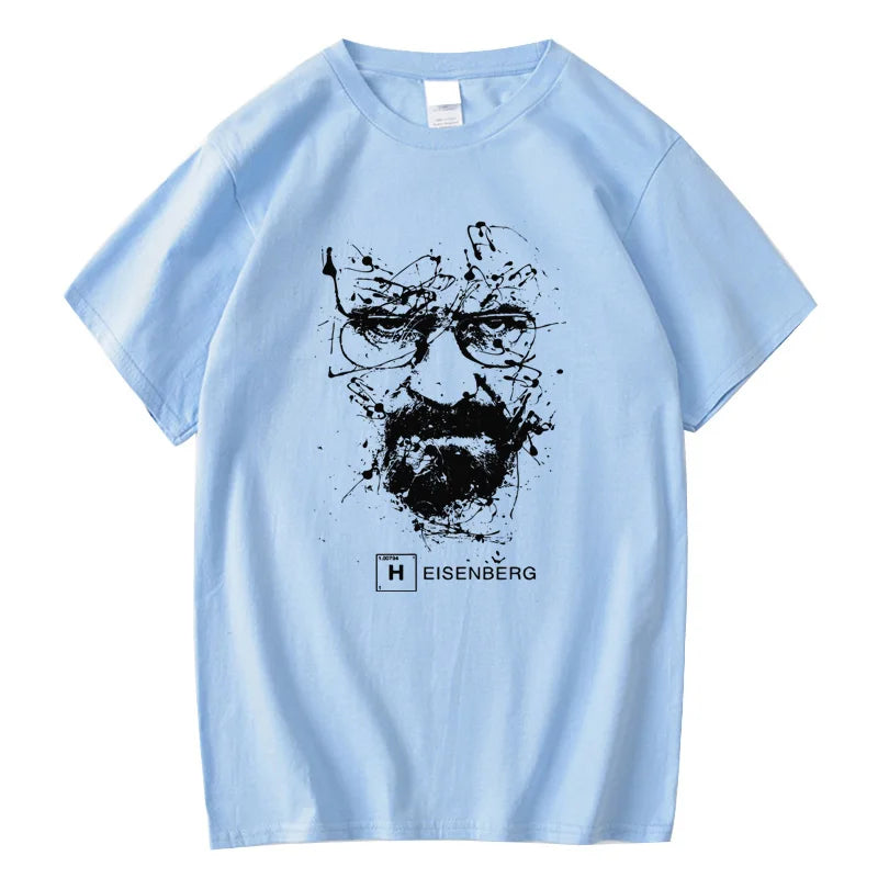 Men Fashion Casual Top Quality 100% Cotton Breaking Bad T Shirts Men