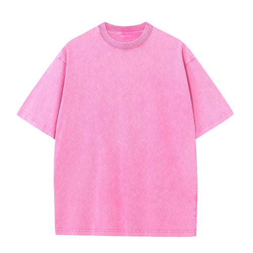230G Cotton American Large Size T Shirts Men Summer Vintage Clothes