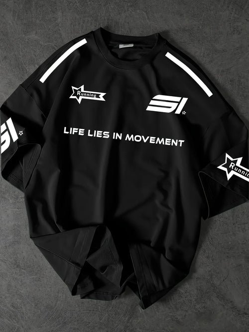The new men's T-shirt for summer 2025 is a casual sporty breathable