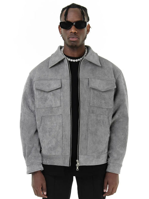 Autumn Jackets Oversize Casual Clothes High Street Pockets Laper