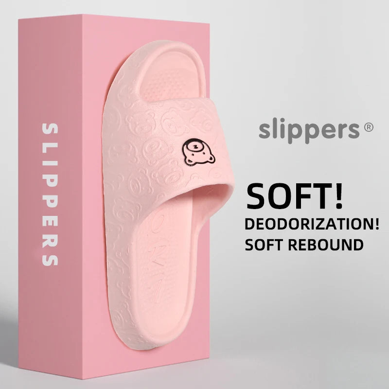 Summer Home Use EVA Slippers for Women Cute Cartoon Design Indoor