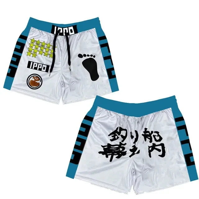 Anime Hajime no Ippo Shorts Summer Gyms Quick Drying Sport IPPO Shorts