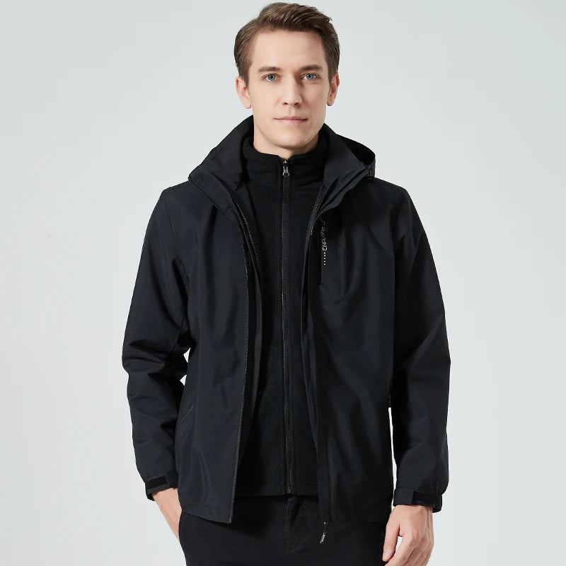 Autumn New Men's Mountaineering Jacket Windproof and Waterproof Fabric