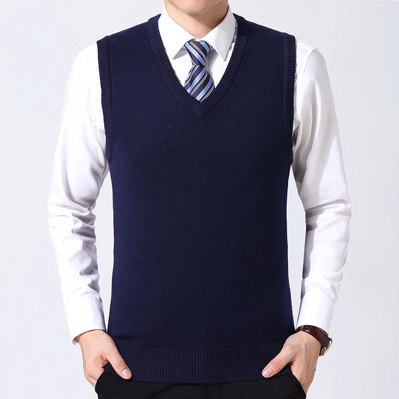 Men's Casual Sweater Vest Warm Comfortable Autumn Winter Fashion