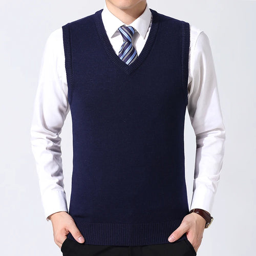 Men's Casual Sweater Vest Warm Comfortable Autumn Winter Fashion