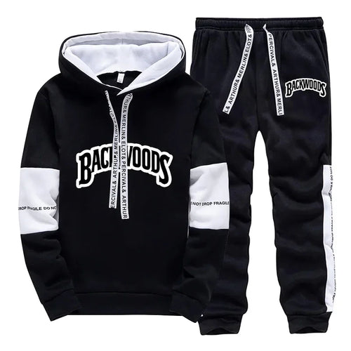 Mens Tracksuit Print Casual Single Piece Sweatshirts Sweatpants Daily