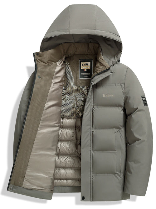 Men's thick and warm cotton jacket for autumn and winter, business and