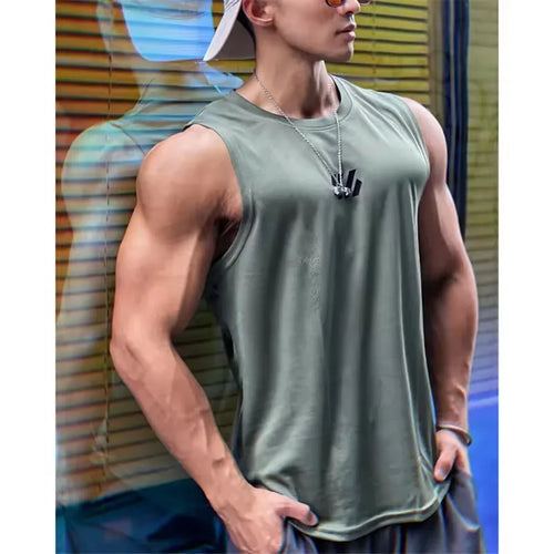 2025 newest Summer Gym Vest High Quality mesh Shirt Sleeveless