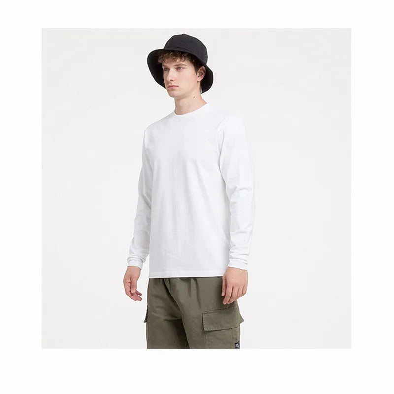 Cotton 100% Long-sleeved Men's T Shirt MRMT 2024 Brand New