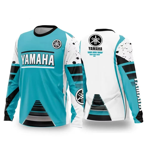 Summer YAMAHA Men Women Motorcycle Riding Suit Loose Breathable Quick