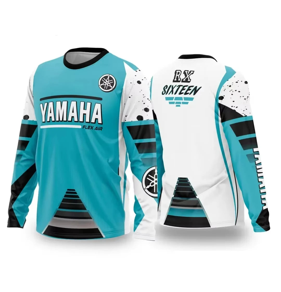 Summer YAMAHA Men Women Motorcycle Riding Suit Loose Breathable Quick