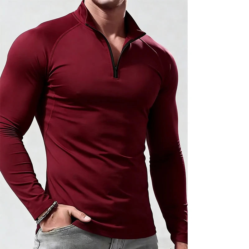 Long Sleeve T Shirt Men Compression Sportswear Male Tshirt Elastic