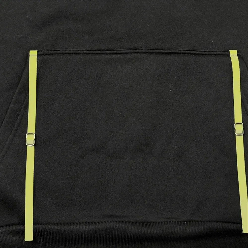 Autumn and Winter Warm Men's Hoodie Long Daily Outdoor Multi Pocket