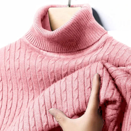 Animal Game Men's Long Sleeve Knit Cold Blouse Outdoor Turtleneck