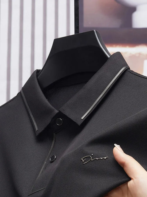 Men's New Polo Shirt Seamless Premium Luxury Cool Fabric Business