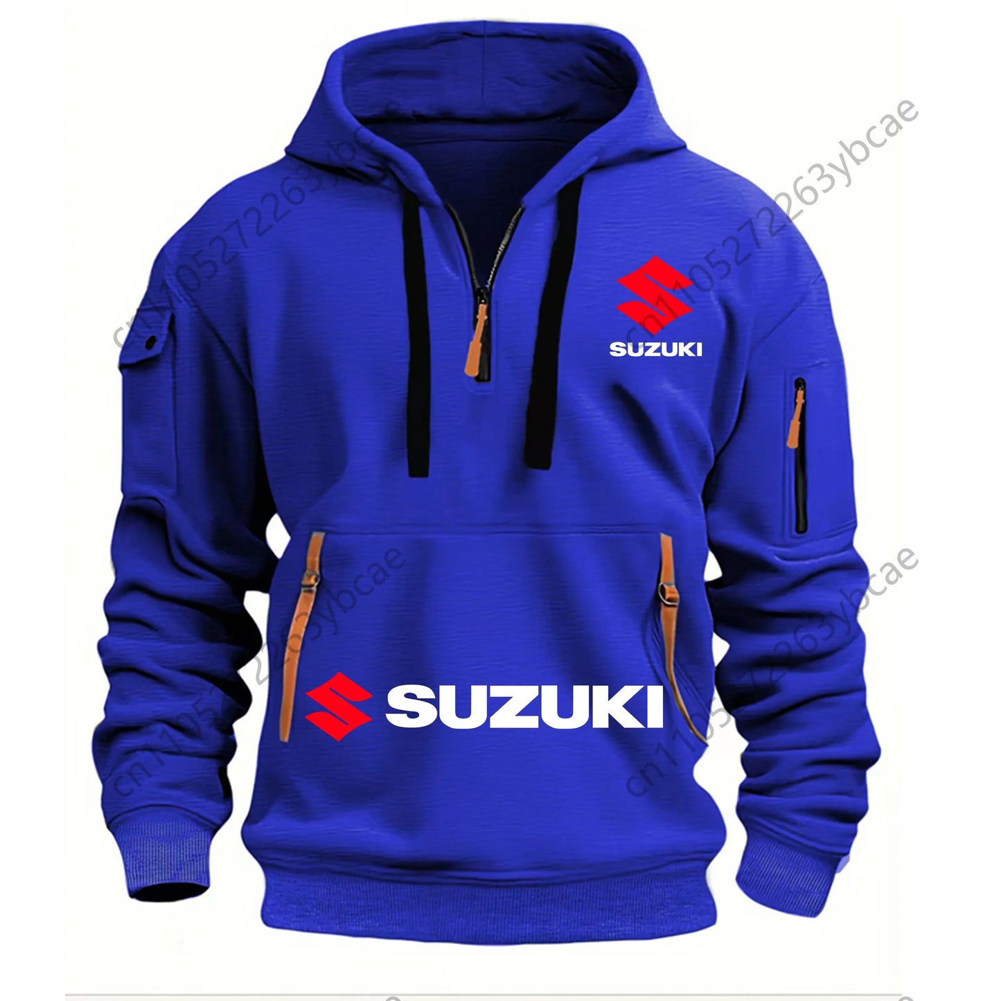 Suzuki Men's Hoodie Outdoor Motorcycle Riding Suit: Soft, Comfortable,
