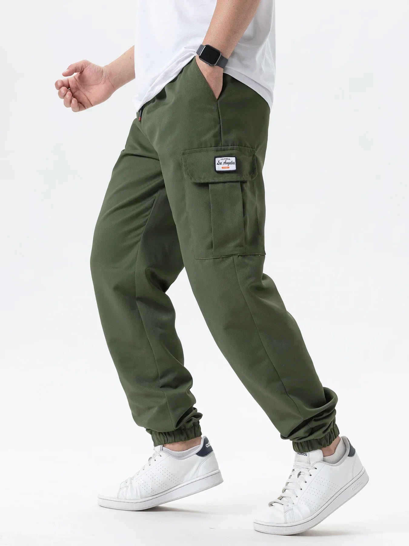 Men's Casual Cargo Sweatpants Spring/Autumn S-2XL Waist Drawstring