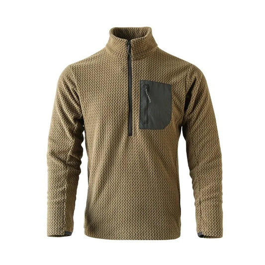 New Comfortable and Thick Men's and Women's Sports Semi-zipper Fleece