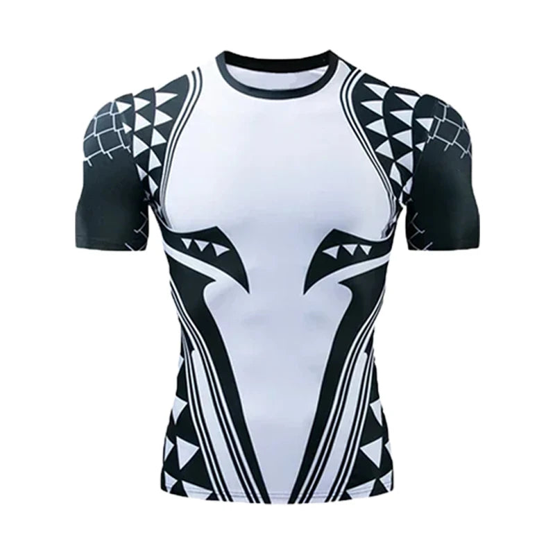 Red Nightwing Short-Sleeved Compression Shirt Print T-Shirt for Adults