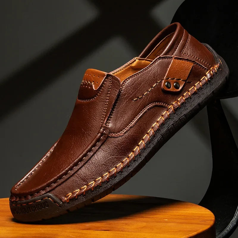 Mens Loafers Breathable Slip on Italian Driving Shoes Chaussure Homme