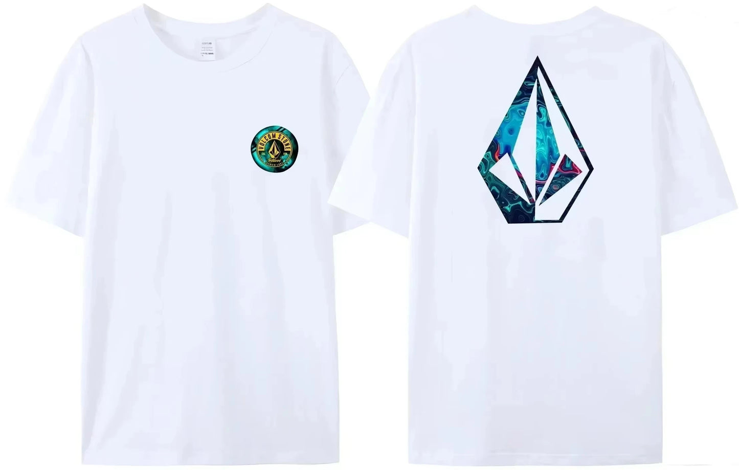 Volcom Obsidian Kid Boy Girls T-shirt Woman Man Clothes Cotton Short
