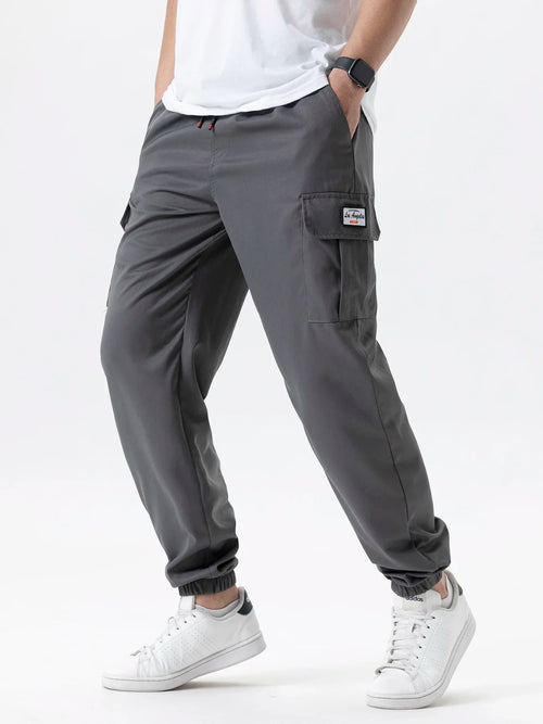 Men's Casual Cargo Sweatpants Spring/Autumn S-2XL Waist Drawstring