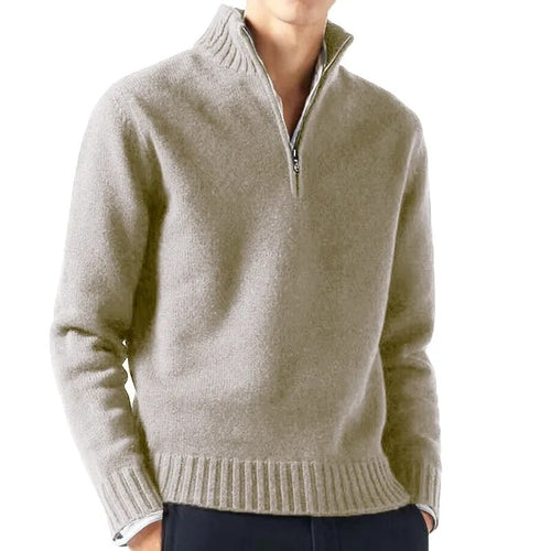 Autum Men Turtlenecks Sweaters Knitwear Pullovers Solid Color Long