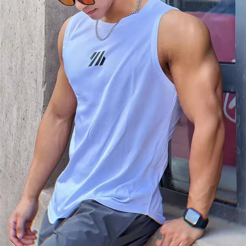 2025 newest Summer Gym Vest High Quality mesh Shirt Sleeveless