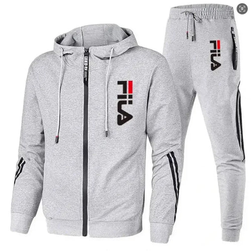 2026 Men's spring and Fall outdoor zipper jacket + sweatpants jogging
