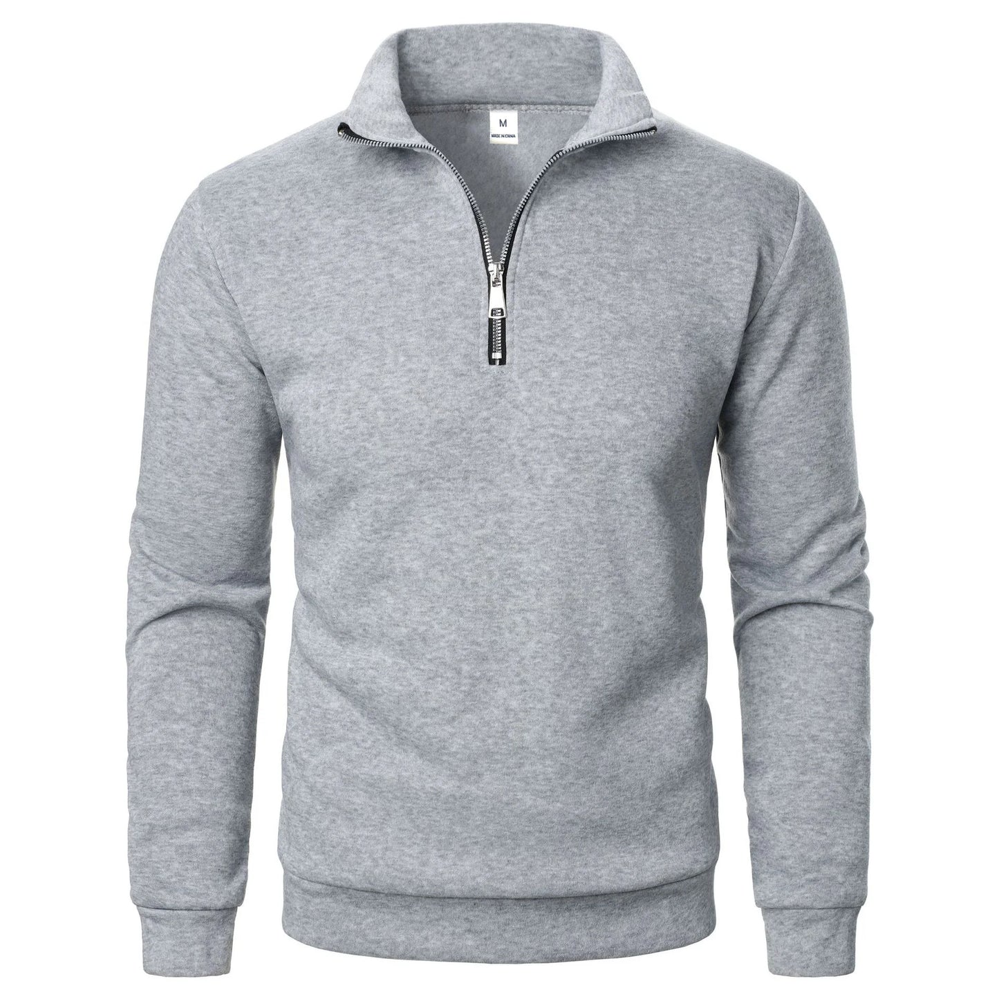 Spring and Autumn new casual half zipper stand up collar hoodie trend