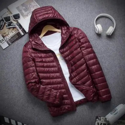 New Autumn And Winter Down Jacket Men's Fashion Hooded Super Light