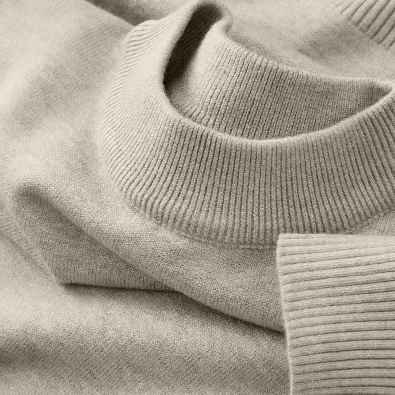 Autumn New Men's Casual Mock Turtleneck Sweater Long Sleeved Warm