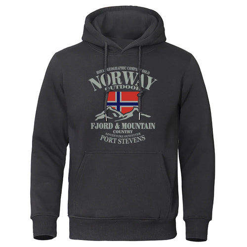 Norway FjordFashion High Quality Hoody Oversize Casual Mountain
