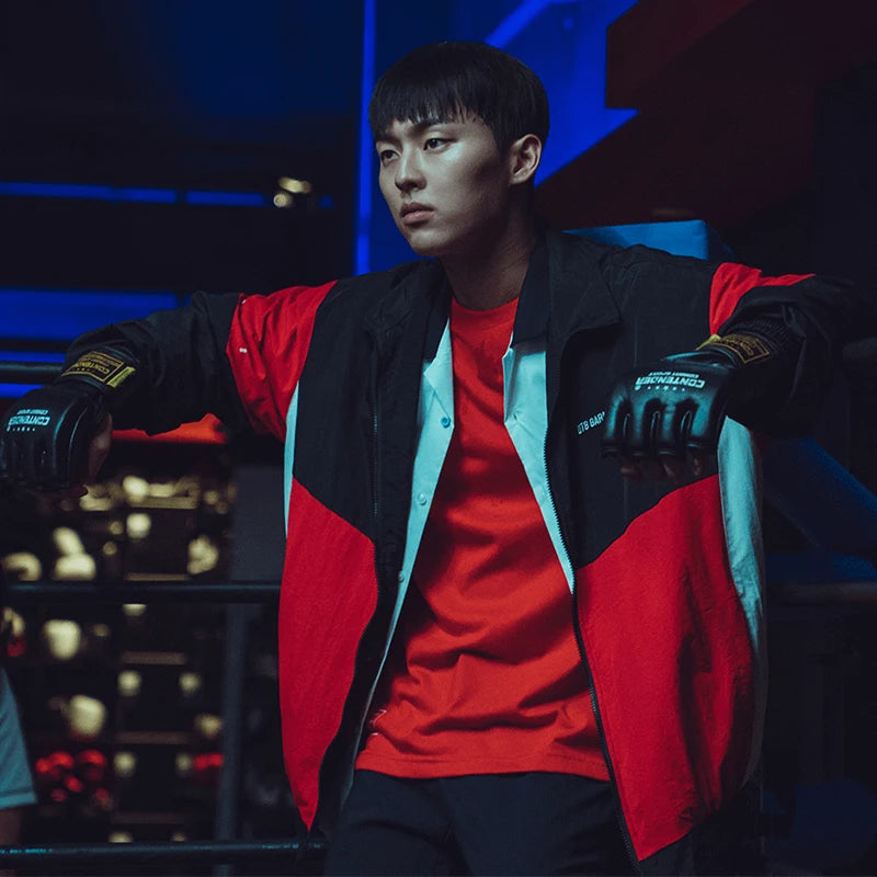 Weak Hero Class Ahn Suho Jacket Unisex Sports Trench Loose Coat Men