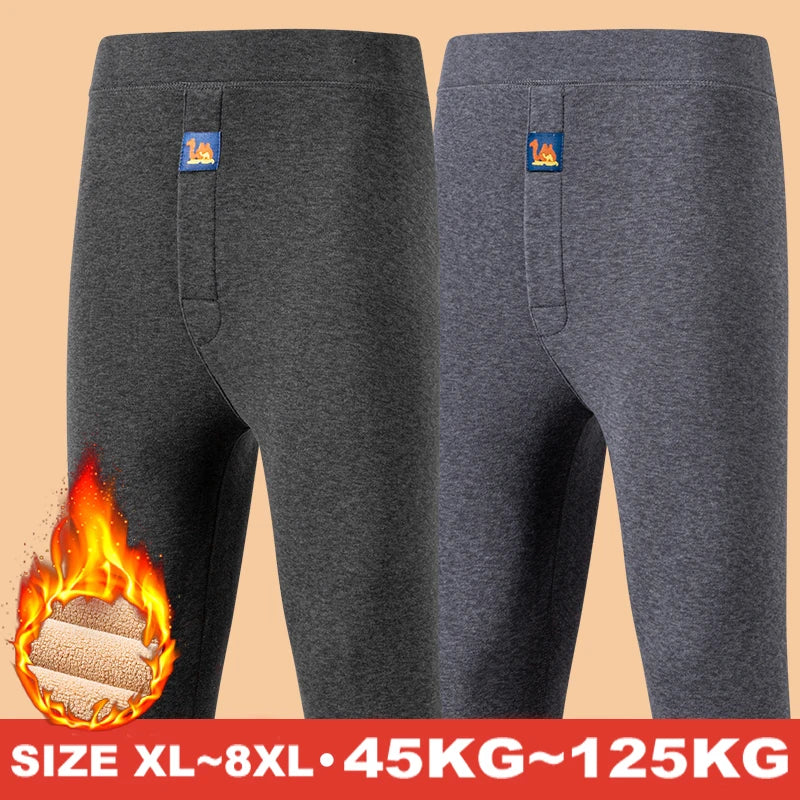 Thermal Underwear Men's Winter Clothes Fleece Keep Warm Pants Soft
