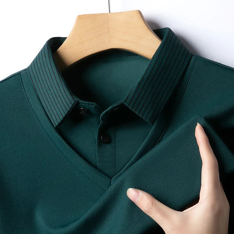 2025 New Men's Casual and Fashionable Long Sleeved Solid Color Fake