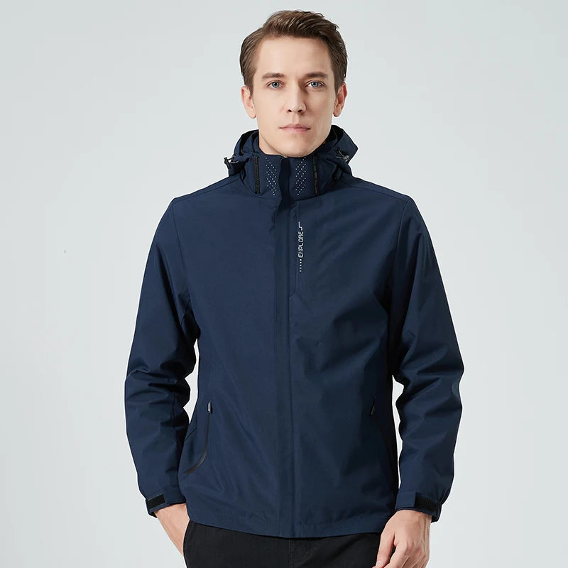 Autumn New Men's Mountaineering Jacket Windproof and Waterproof Fabric