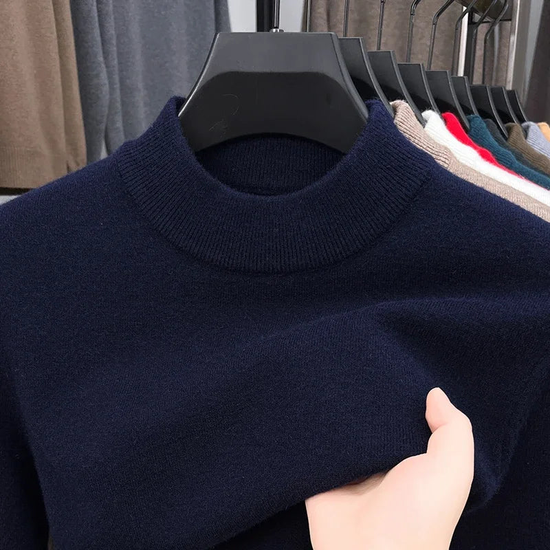 Half Turtleneck Knitwear Sweater New Autumn/Winter Mock Neck