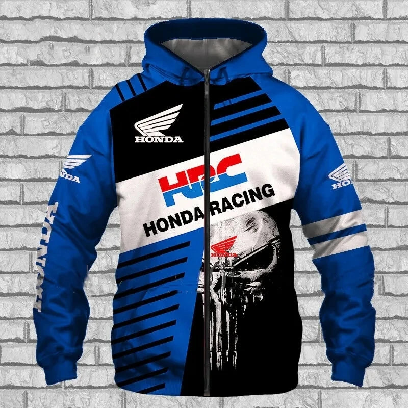 2026 New Fashionable Honda Logo Spring and Autumn Coat 3D Printed