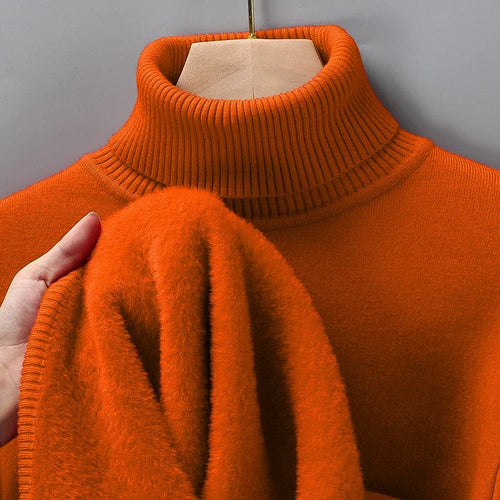 Sweatwear Mens Anti-pilling High Quality Knitted Turtleneck Sweater