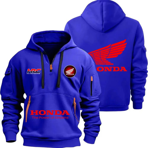 Honda zipper hoodie outdoor sports enthusiasts 2025 new men and women