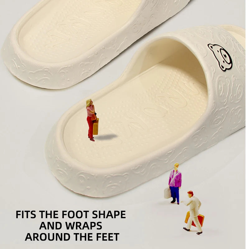 Summer Home Use EVA Slippers for Women Cute Cartoon Design Indoor