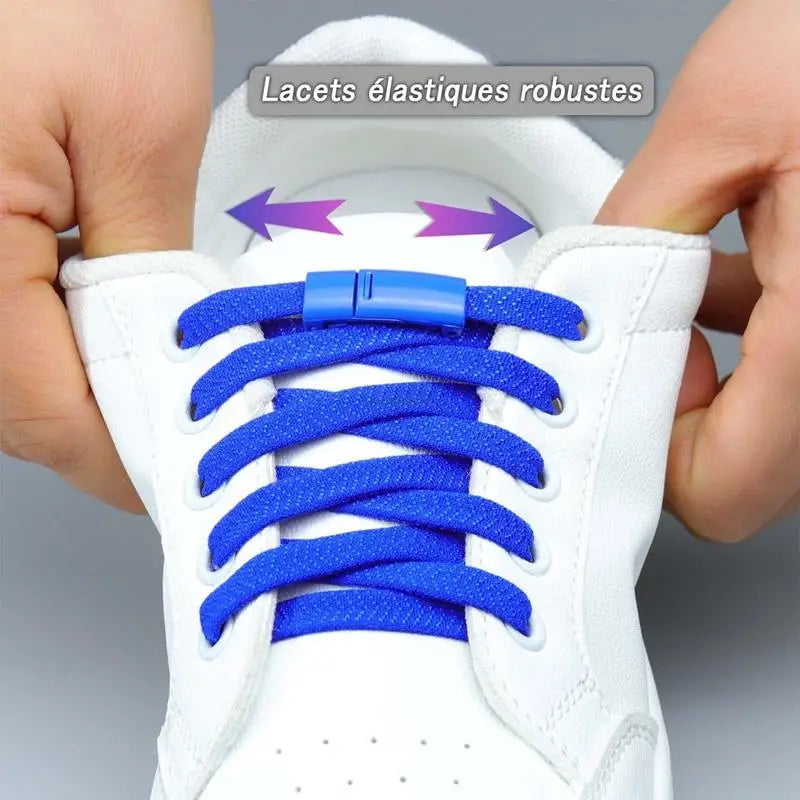 Colorful Magnetic Lock Shoelaces without ties Elastic Laces Sneakers