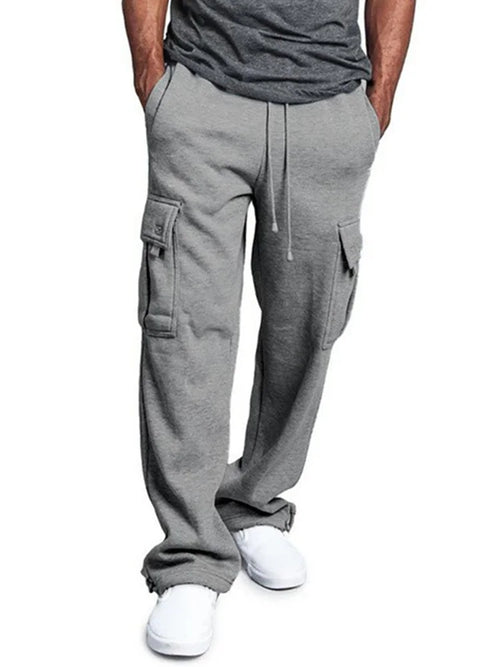 Men's  Cargo Pants Loose Drawstring Sweatpants with Pockets Sports