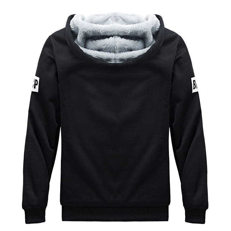 Wolf Czuadlte2024New Winter Men's Sports Set Casual Pants Hooded