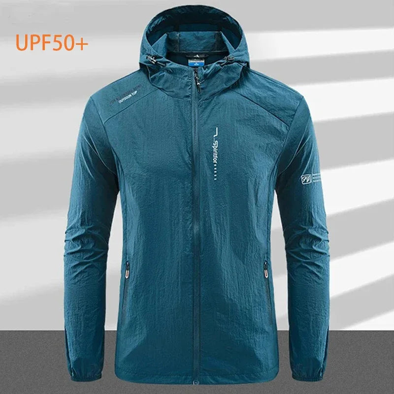 Men's UPF 50+ UV Protection Windbreaker Quick Dry Jacket Outdoor