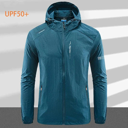 Men's UPF 50+ UV Protection Windbreaker Quick Dry Jacket Outdoor