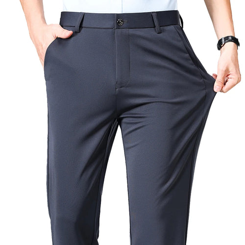 Spring Summer Thin Trousers Men Formal Dress Suit Pants Work Pants