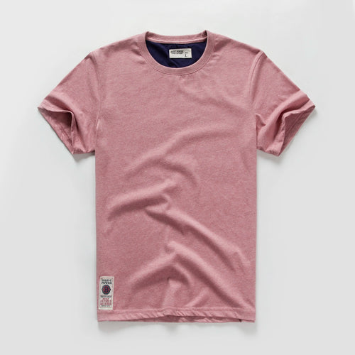 New Summer Men's t-shirt Cotton Solid T shirt Men Causal O-neck Basic